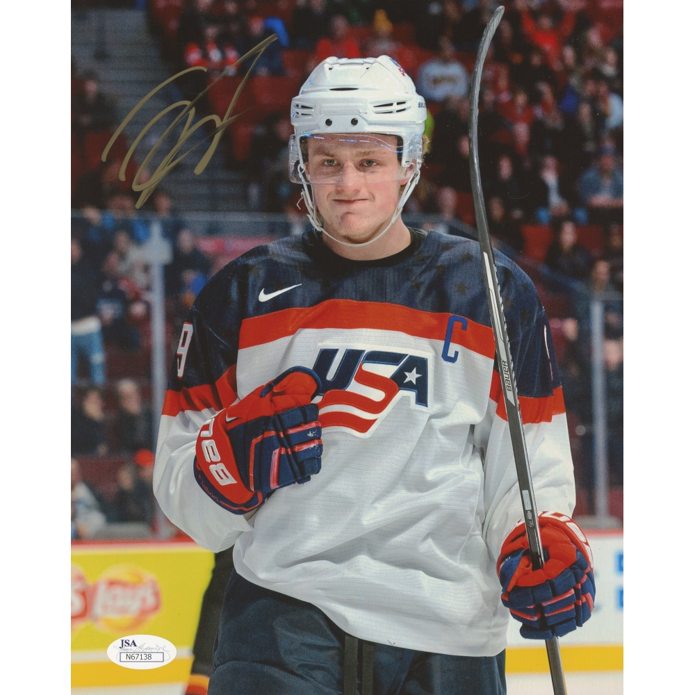 Jack Eichel Signed Team USA 8x10 Photo (JSA COA) | Pristine Auction