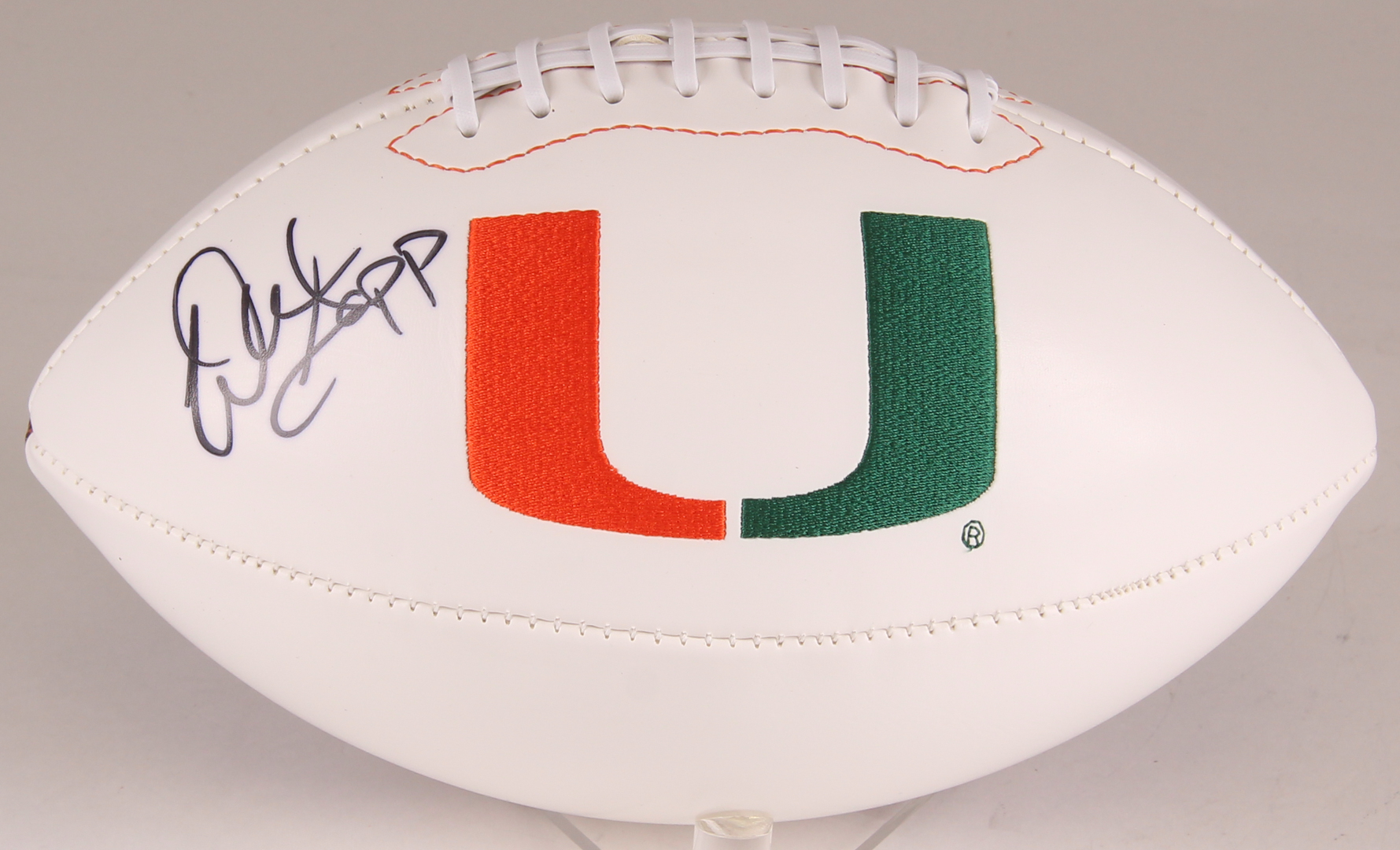 Warren Sapp Signed Miami Hurricanes Logo Football (JSA COA) at PristineAuction.com Warren Sapp Signed Miami Hurricanes Logo Football (JSA COA) at PristineAuction.com