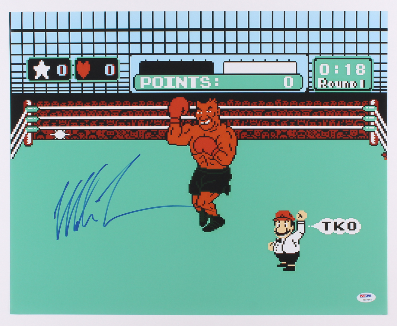 Mike Tyson Signed 'Punch-Out!' 16x20 Photo (PSA COA) at PristineAuction.com Mike Tyson Signed 'Punch-Out!' 16x20 Photo (PSA COA) at PristineAuction.com