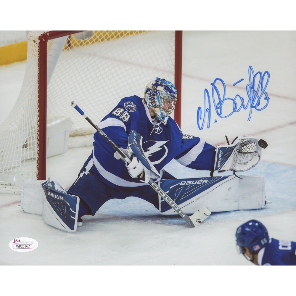 Andrei Vasilevskiy Signed Lightning 8x10 Photo (JSA COA) | Pristine Auction