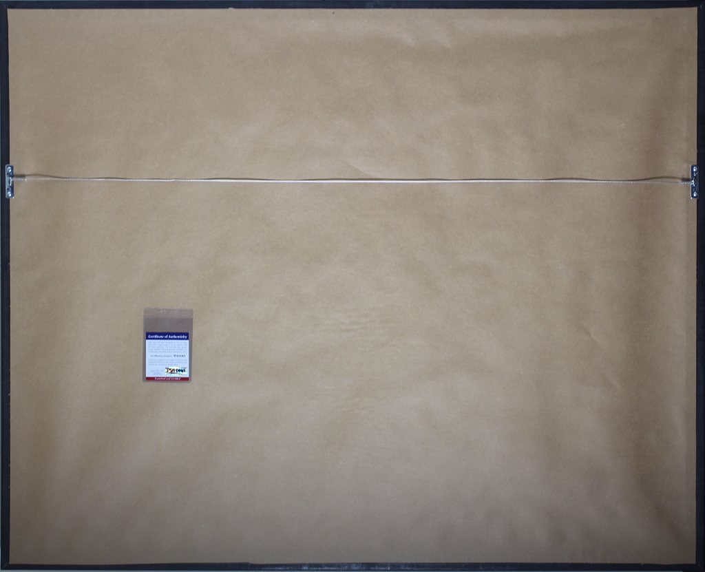 Chipper Jones Signed Braves 35" x 43" Custom Framed Jersey (PSA COA) at PristineAuction.com Chipper Jones Signed Braves 35" x 43" Custom Framed Jersey (PSA COA) at PristineAuction.com