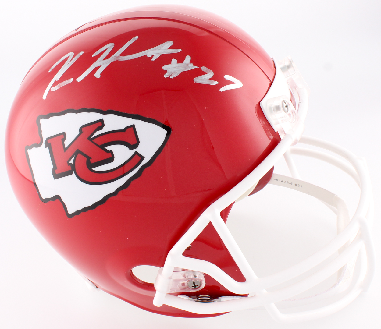 Kareem Hunt Signed Chiefs Full-Size Speed Helmet (Hunt Hologram, JSA COA & Denver Autographs COA) at PristineAuction.com Kareem Hunt Signed Chiefs Full-Size Speed Helmet (Hunt Hologram, JSA COA & Denver Autographs COA) at PristineAuction.com