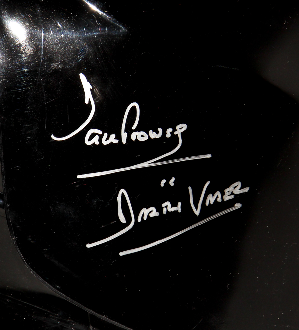 Dave Prowse Signed "Star Wars" Mask Inscribed "Darth Vader" (JSA COA) at PristineAuction.com Dave Prowse Signed "Star Wars" Mask Inscribed "Darth Vader" (JSA COA) at PristineAuction.com