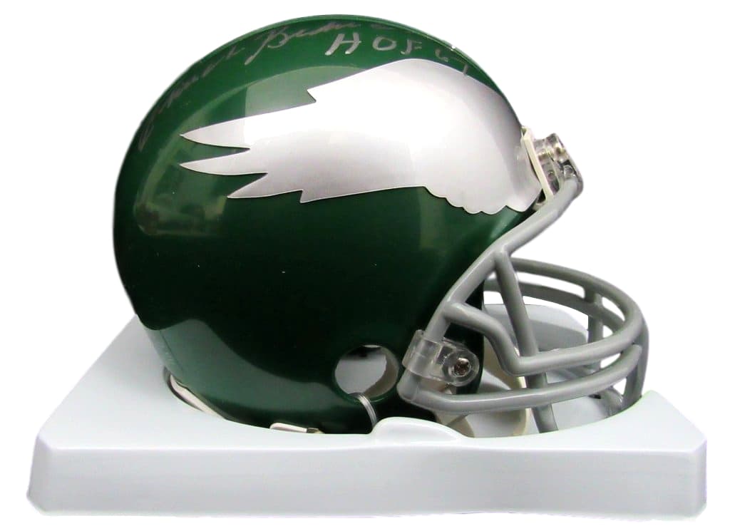 Chuck Bednarik Signed Eagles Mini Helmet (Fanatics Hologram) at PristineAuction.com Chuck Bednarik Signed Eagles Mini Helmet (Fanatics Hologram) at PristineAuction.com