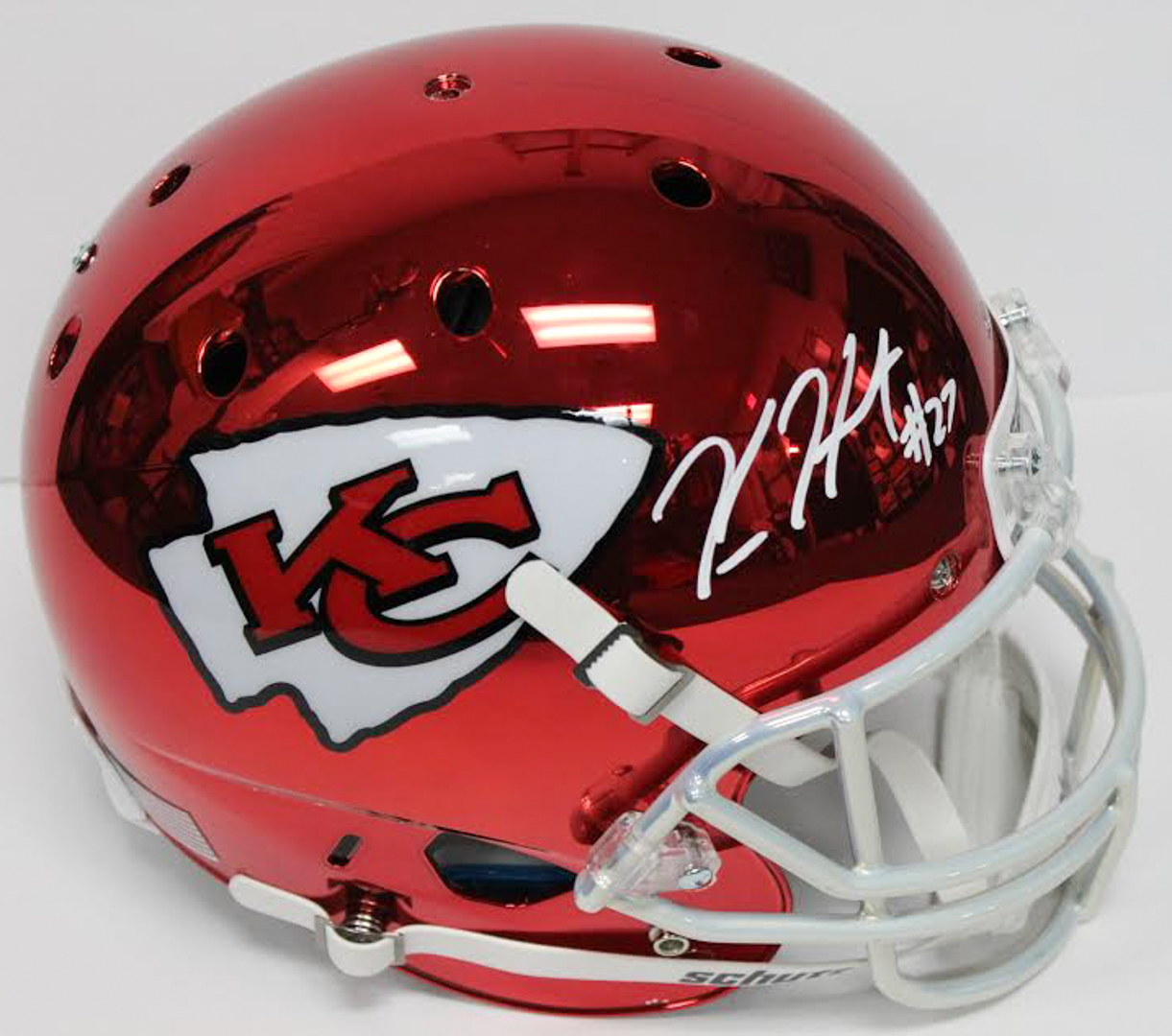 Kareem Hunt Signed Chiefs Full-Size Red Chrome Helmet (JSA COA) at PristineAuction.com Kareem Hunt Signed Chiefs Full-Size Red Chrome Helmet (JSA COA) at PristineAuction.com