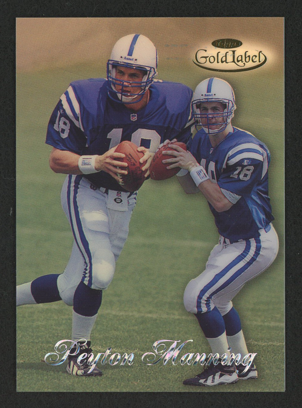 1998 Topps Gold Label Class 1 Black #20 Peyton Manning at PristineAuction.com 1998 Topps Gold Label Class 1 Black #20 Peyton Manning at PristineAuction.com