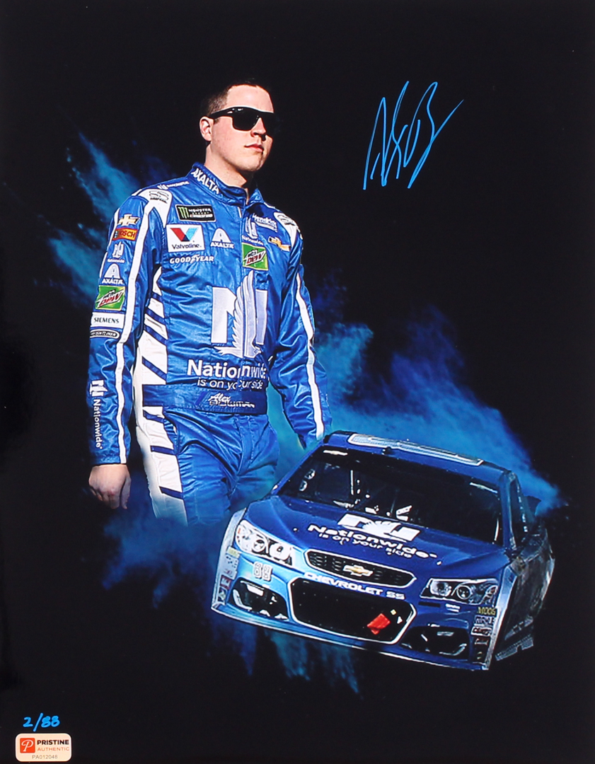 Alex Bowman Signed NASCAR #88 Limited Edition 11x14 Photo #/88 (PA COA) at PristineAuction.com Alex Bowman Signed NASCAR #88 Limited Edition 11x14 Photo #/88 (PA COA) at PristineAuction.com