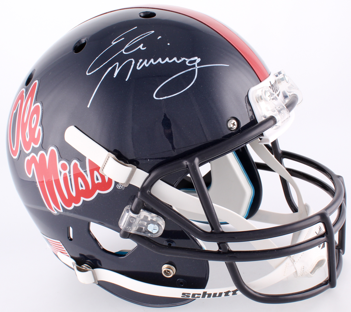 Eli Manning Signed Ole Miss Rebels Full-Size Helmet (Steiner COA) at PristineAuction.com Eli Manning Signed Ole Miss Rebels Full-Size Helmet (Steiner COA) at PristineAuction.com