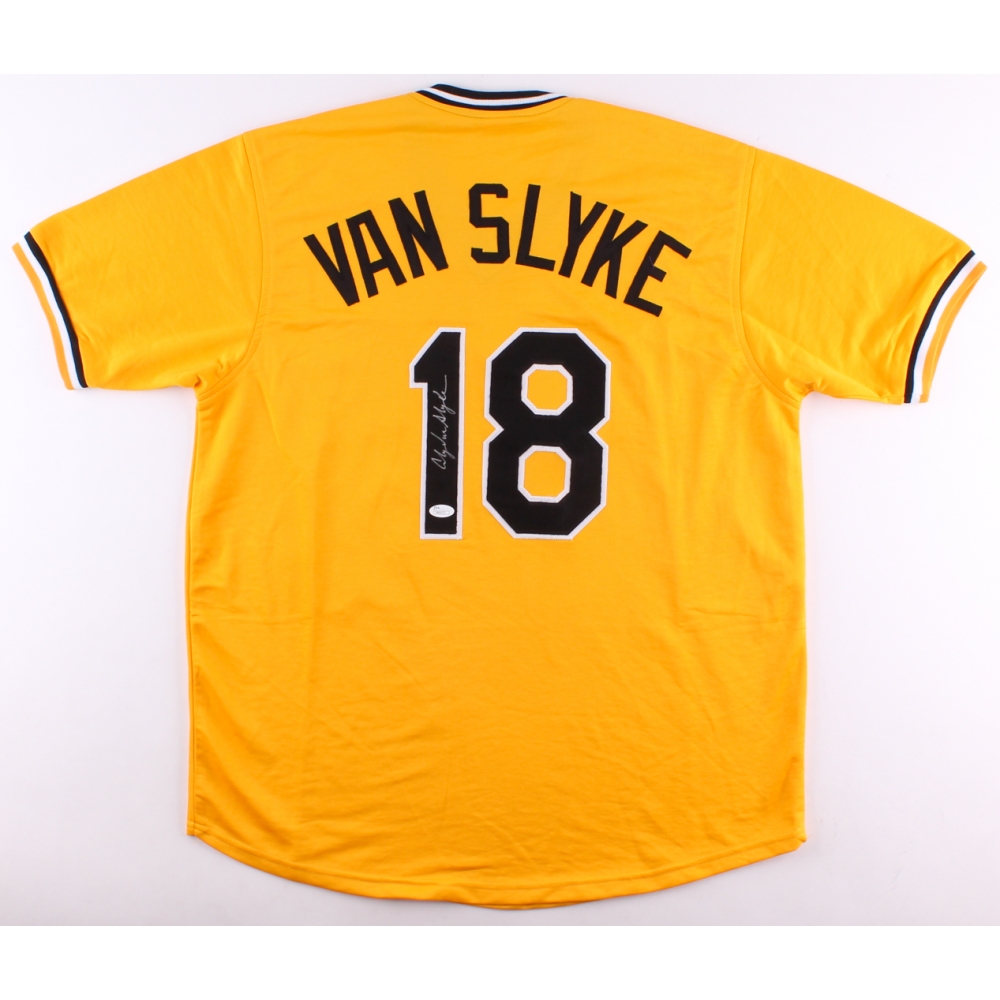 Andy Van Slyke Signed Pirates Jersey (JSA COA) Pristine Auction