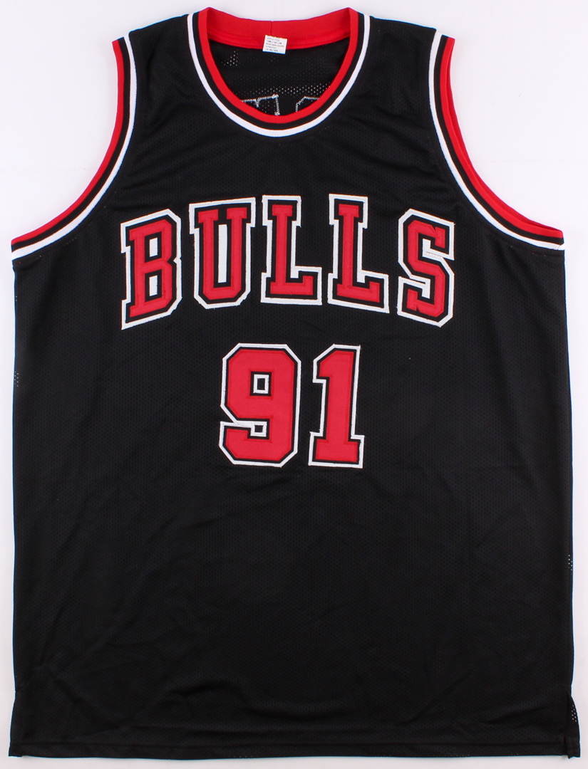 Dennis Rodman Signed Bulls Jersey (JSA COA) at PristineAuction.com Dennis Rodman Signed Bulls Jersey (JSA COA) at PristineAuction.com