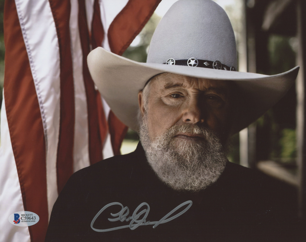 CHARLIE DANIELS signed autographed photo COA Hologram main image 0