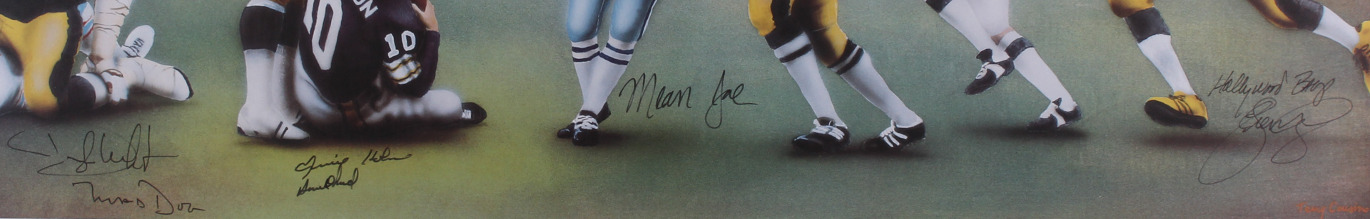 Steelers "Steel Curtain" LE 24x33 Lithograph Signed by (4) with Joe Greene, Dwight White, Ernie Holmes & L. C. Greenwood with Inscriptions (JSA LOA) at PristineAuction.com Steelers "Steel Curtain" LE 24x33 Lithograph Signed by (4) with Joe Greene, Dwight White, Ernie Holmes & L. C. Greenwood with Inscriptions (JSA LOA) at PristineAuction.com