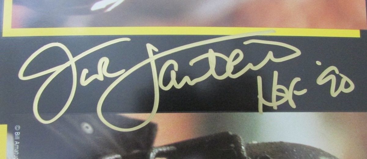 Steelers 75th Anniversary 18x24 Poster Signed by (6) With Jack Ham, Joe Greene, Mike Webster, Mel Blount, Jack Lambert & Rocky Bleier (PSA) at PristineAuction.com Steelers 75th Anniversary 18x24 Poster Signed by (6) With Jack Ham, Joe Greene, Mike Webster, Mel Blount, Jack Lambert & Rocky Bleier (PSA) at PristineAuction.com