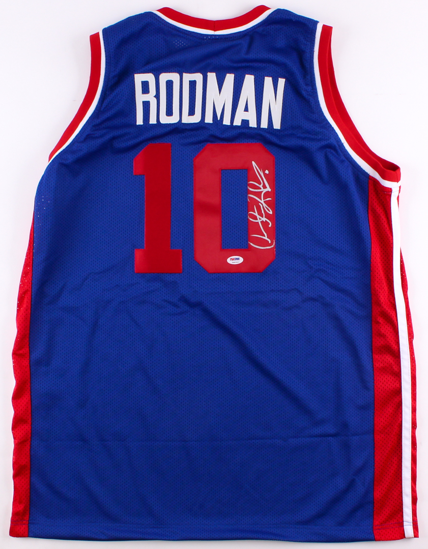 Dennis Rodman Signed Jersey (PSA COA) at PristineAuction.com Dennis Rodman Signed Jersey (PSA COA) at PristineAuction.com