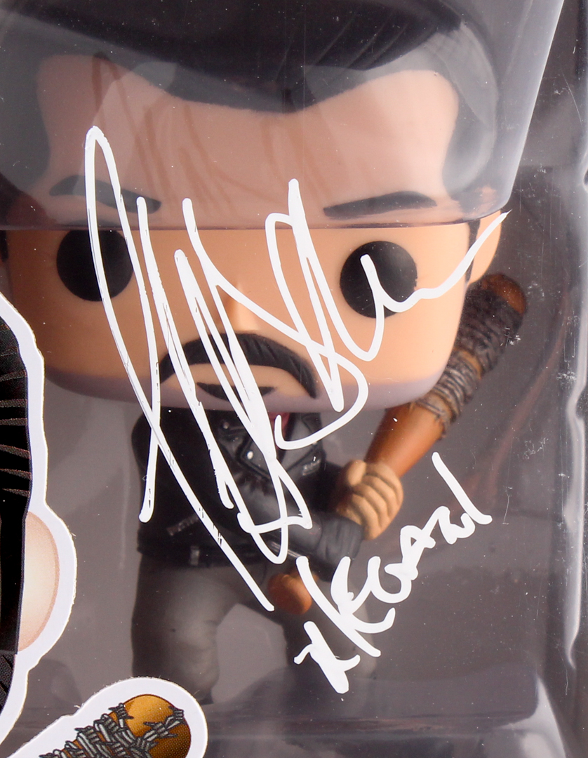 Jeffrey Dean Morgan Signed The Walking Dead "Negan" Funko Pop Vinyl Figure Inscribed "Negan" (Radtke COA) at PristineAuction.com Jeffrey Dean Morgan Signed The Walking Dead "Negan" Funko Pop Vinyl Figure Inscribed "Negan" (Radtke COA) at PristineAuction.com
