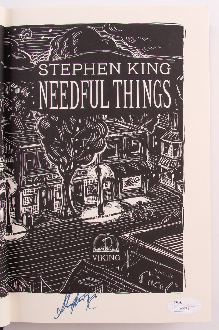 Stephen King Signed "Needful Things" Hardcover Book (JSA COA) at PristineAuction.com Stephen King Signed "Needful Things" Hardcover Book (JSA COA) at PristineAuction.com