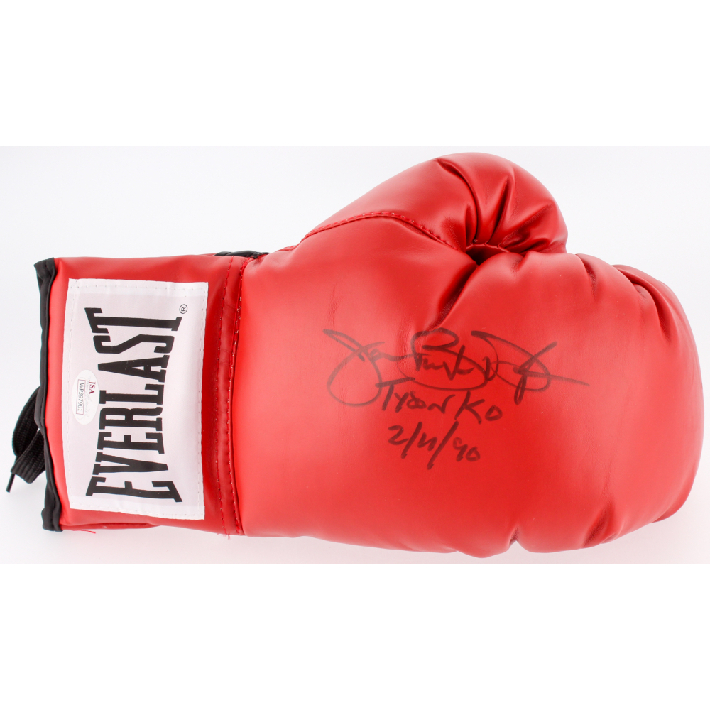 James Buster Douglas Signed Everlast Boxing Glove Inscribed "Tyson KO 2