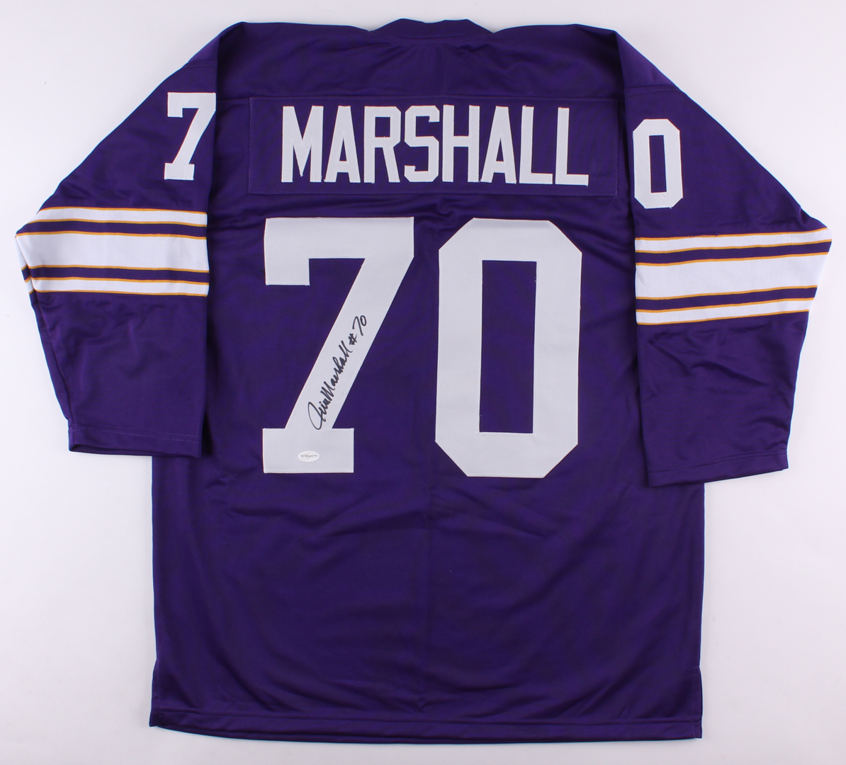 Jim Marshall Signed Vikings Throwback Jersey (TSE COA) at PristineAuction.com Jim Marshall Signed Vikings Throwback Jersey (TSE COA) at PristineAuction.com