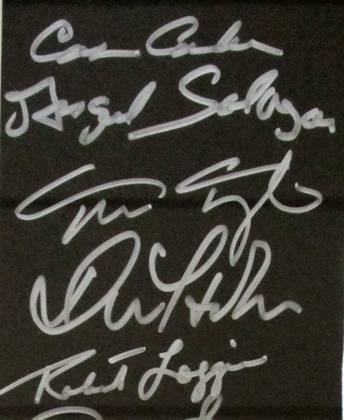 "Scarface" 17x24 Custom Framed Movie Poster Display Signed by (10) with Al Pacino, Steve Bauer, Miriam Colon, Pepe Serna, Geno Silva (Beckett LOA) at PristineAuction.com "Scarface" 17x24 Custom Framed Movie Poster Display Signed by (10) with Al Pacino, Steve Bauer, Miriam Colon, Pepe Serna, Geno Silva (Beckett LOA) at PristineAuction.com