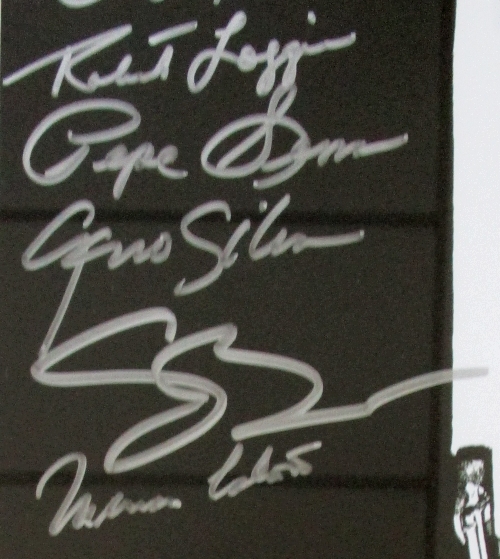 "Scarface" 17x24 Custom Framed Movie Poster Display Signed by (10) with Al Pacino, Steve Bauer, Miriam Colon, Pepe Serna, Geno Silva (Beckett LOA) at PristineAuction.com "Scarface" 17x24 Custom Framed Movie Poster Display Signed by (10) with Al Pacino, Steve Bauer, Miriam Colon, Pepe Serna, Geno Silva (Beckett LOA) at PristineAuction.com