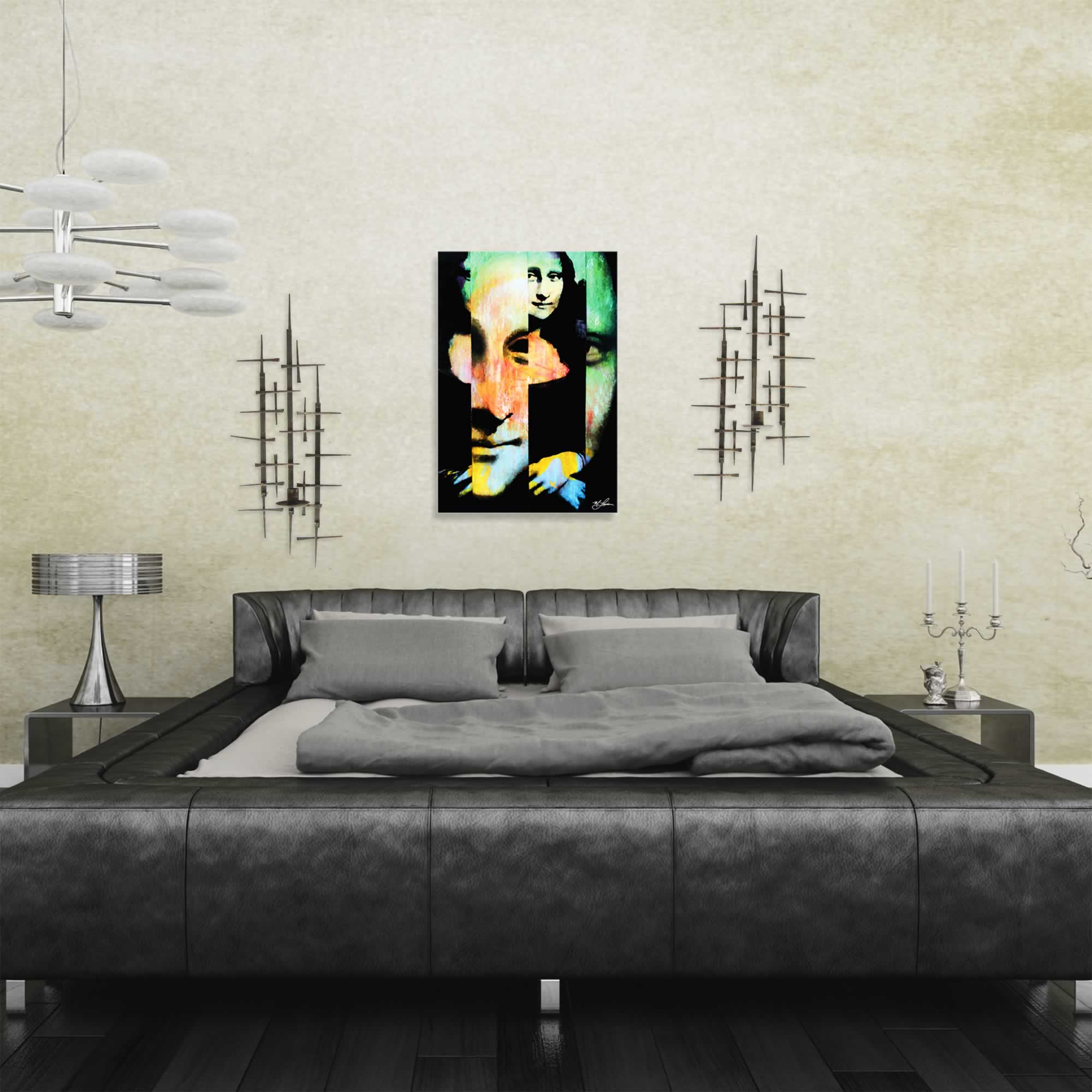 "Mona Lisa Noble Purity" 22x32 Contemporary Iconic Pop Art, Ltd. Ed. Giclee on Glossy Acrylic by Mark Lewis at PristineAuction.com "Mona Lisa Noble Purity" 22x32 Contemporary Iconic Pop Art, Ltd. Ed. Giclee on Glossy Acrylic by Mark Lewis at PristineAuction.com