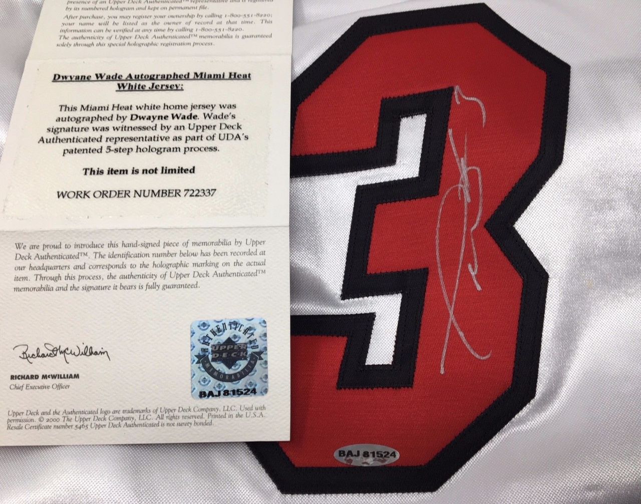 Dwyane Wade Signed Heat Jersey (UDA COA) at PristineAuction.com Dwyane Wade Signed Heat Jersey (UDA COA) at PristineAuction.com