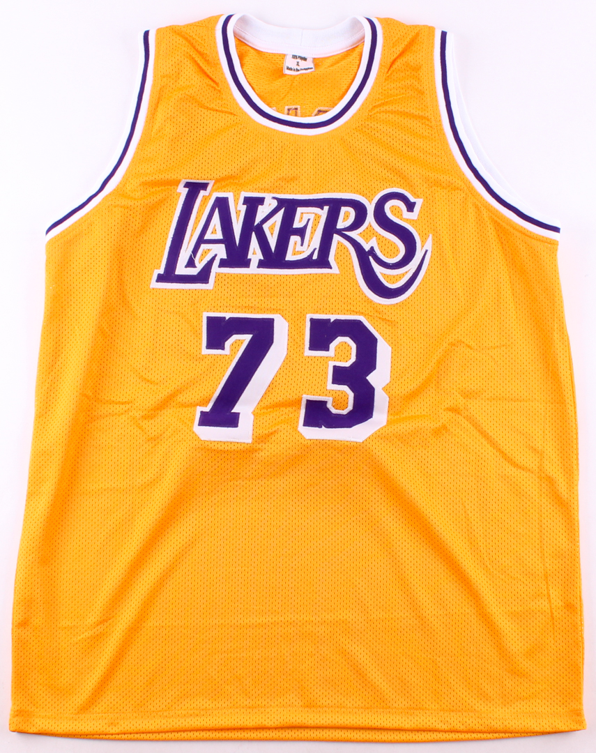 Dennis Rodman Signed Lakers Jersey (PSA COA) at PristineAuction.com Dennis Rodman Signed Lakers Jersey (PSA COA) at PristineAuction.com