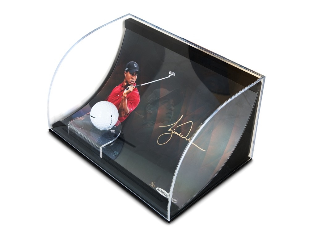 Tiger Woods Signed 8x10 Limited Edition Photo Display with Range Driven Ball (UDA COA) at PristineAuction.com Tiger Woods Signed 8x10 Limited Edition Photo Display with Range Driven Ball (UDA COA) at PristineAuction.com