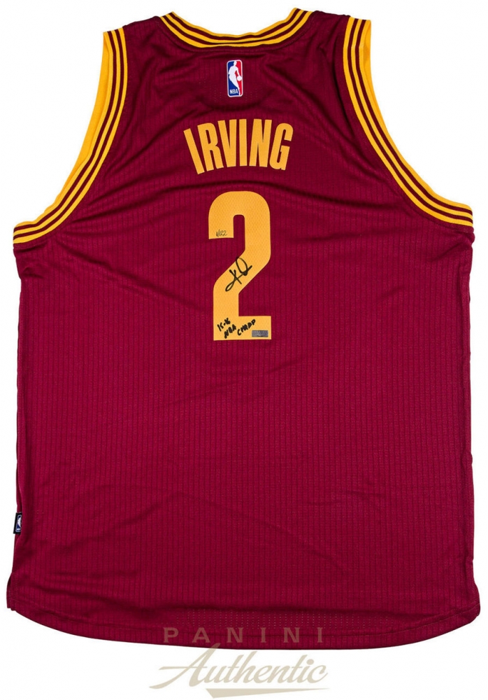 Kyrie Irving Signed Cavaliers Jersey Inscribed "15-16 NBA Champ" (Panini COA) at PristineAuction.com Kyrie Irving Signed Cavaliers Jersey Inscribed "15-16 NBA Champ" (Panini COA) at PristineAuction.com