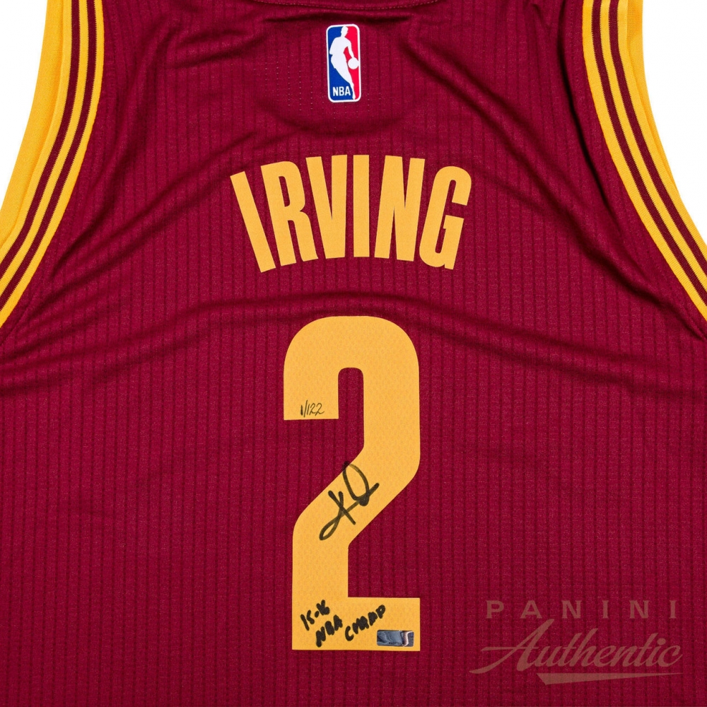 Kyrie Irving Signed Cavaliers Jersey Inscribed "15-16 NBA Champ" (Panini COA) at PristineAuction.com Kyrie Irving Signed Cavaliers Jersey Inscribed "15-16 NBA Champ" (Panini COA) at PristineAuction.com