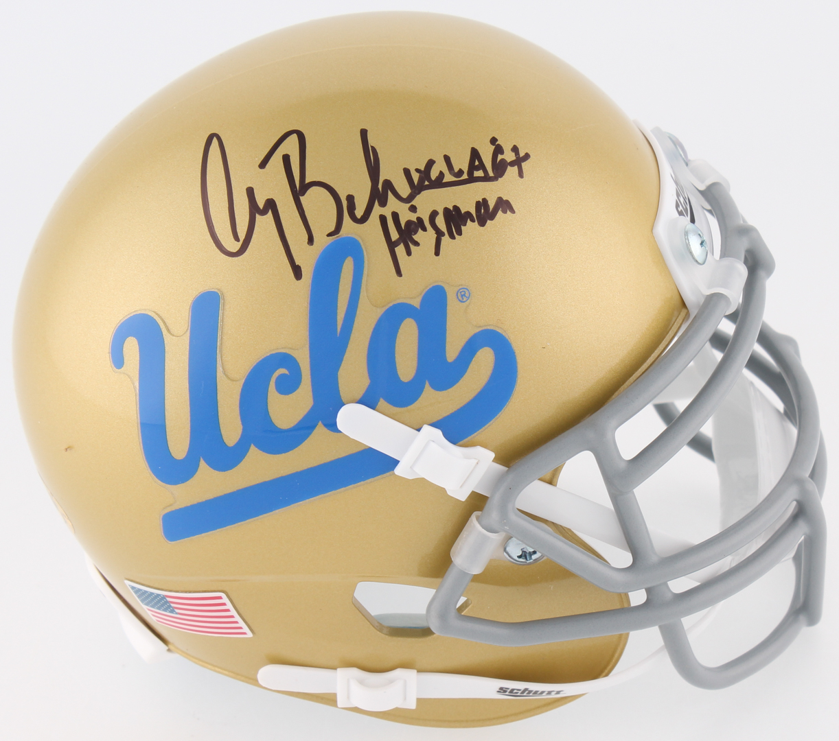 Gary Beban Signed UCLA Bruins Mini-Helmet Inscribed "UCLA '67 Heisman" (MAB Hologram) at PristineAuction.com Gary Beban Signed UCLA Bruins Mini-Helmet Inscribed "UCLA '67 Heisman" (MAB Hologram) at PristineAuction.com
