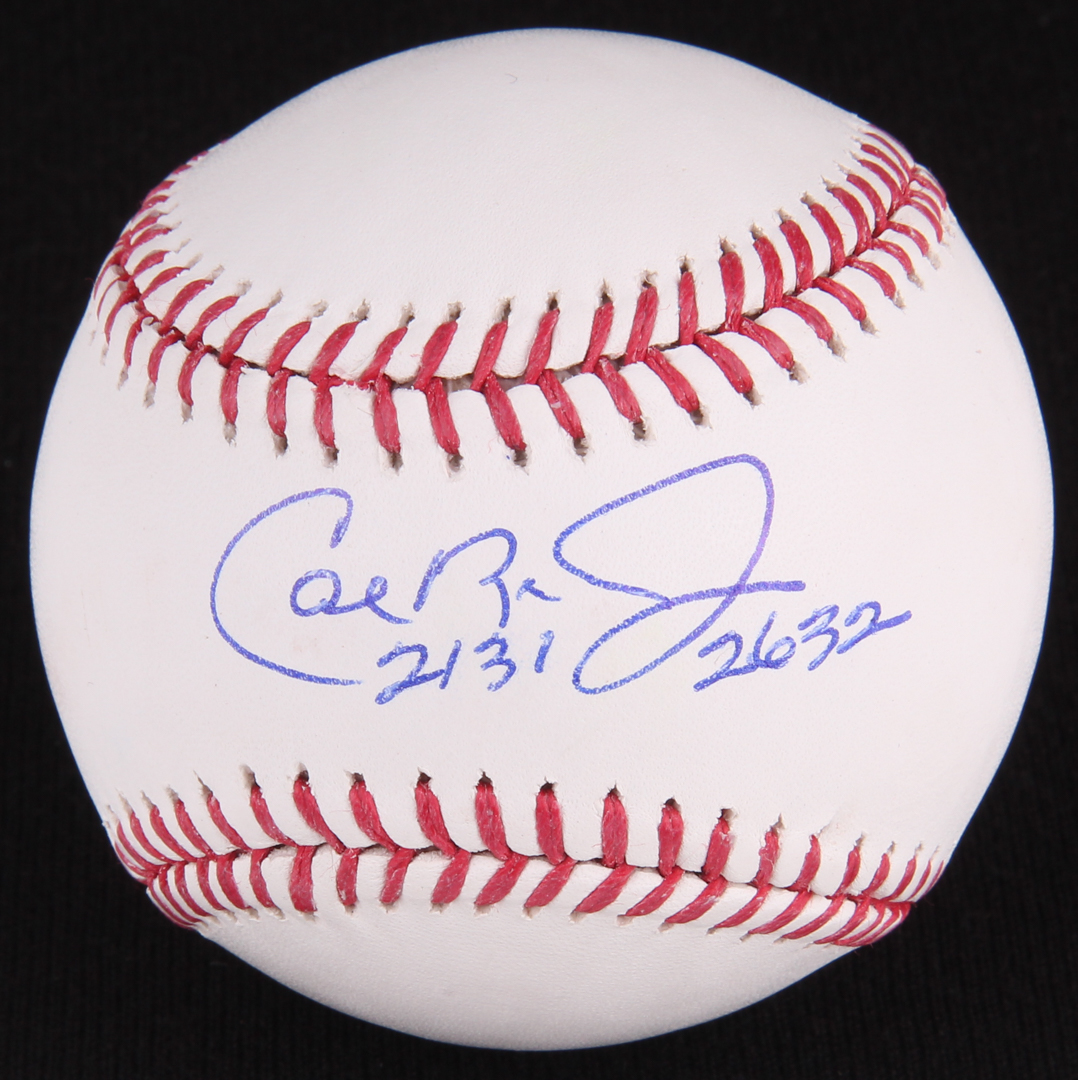 Cal Ripken Jr. Signed OML Baseball Inscribed "2131" & "2632" (JSA COA) at PristineAuction.com Cal Ripken Jr. Signed OML Baseball Inscribed "2131" & "2632" (JSA COA) at PristineAuction.com