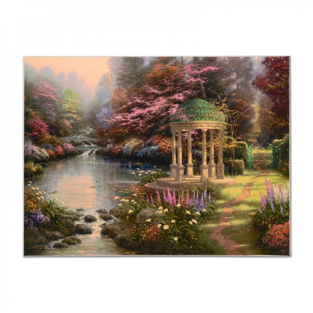Thomas Kinkade Signed "The Garden of Prayer" Hand Embellished Limited