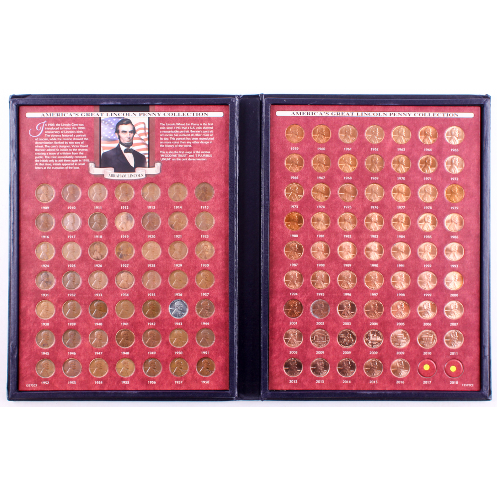 19092016 America's Great Lincoln Penny Collection of (110) U.S