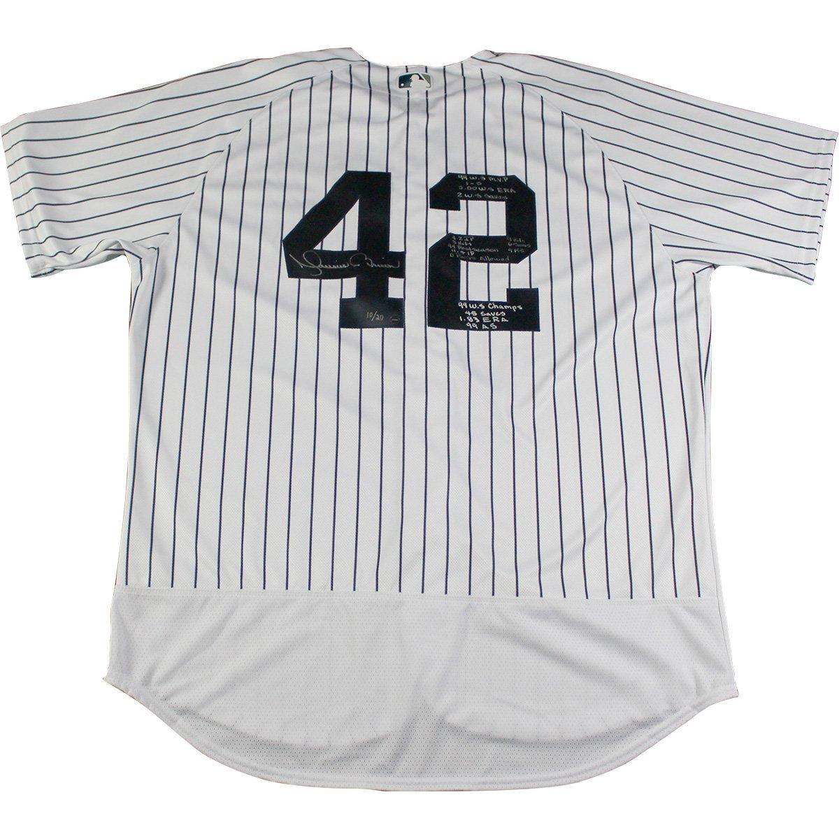 Mariano Rivera Signed New York Yankees Authentic Jersey Inscribed With 'World Series Stats' (Steiner Hologram) at PristineAuction.com Mariano Rivera Signed New York Yankees Authentic Jersey Inscribed With 'World Series Stats' (Steiner Hologram) at PristineAuction.com