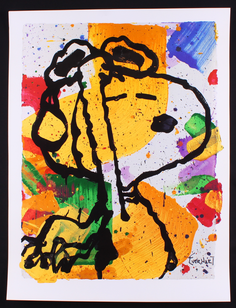 Tom Everhart "Salute" Limited Edition 25x33 Collectible Lithographic Art Print Commemorating 50th Anniversary of "Peanuts" Comic Strip (Imperfect) at PristineAuction.com Tom Everhart "Salute" Limited Edition 25x33 Collectible Lithographic Art Print Commemorating 50th Anniversary of "Peanuts" Comic Strip (Imperfect) at PristineAuction.com