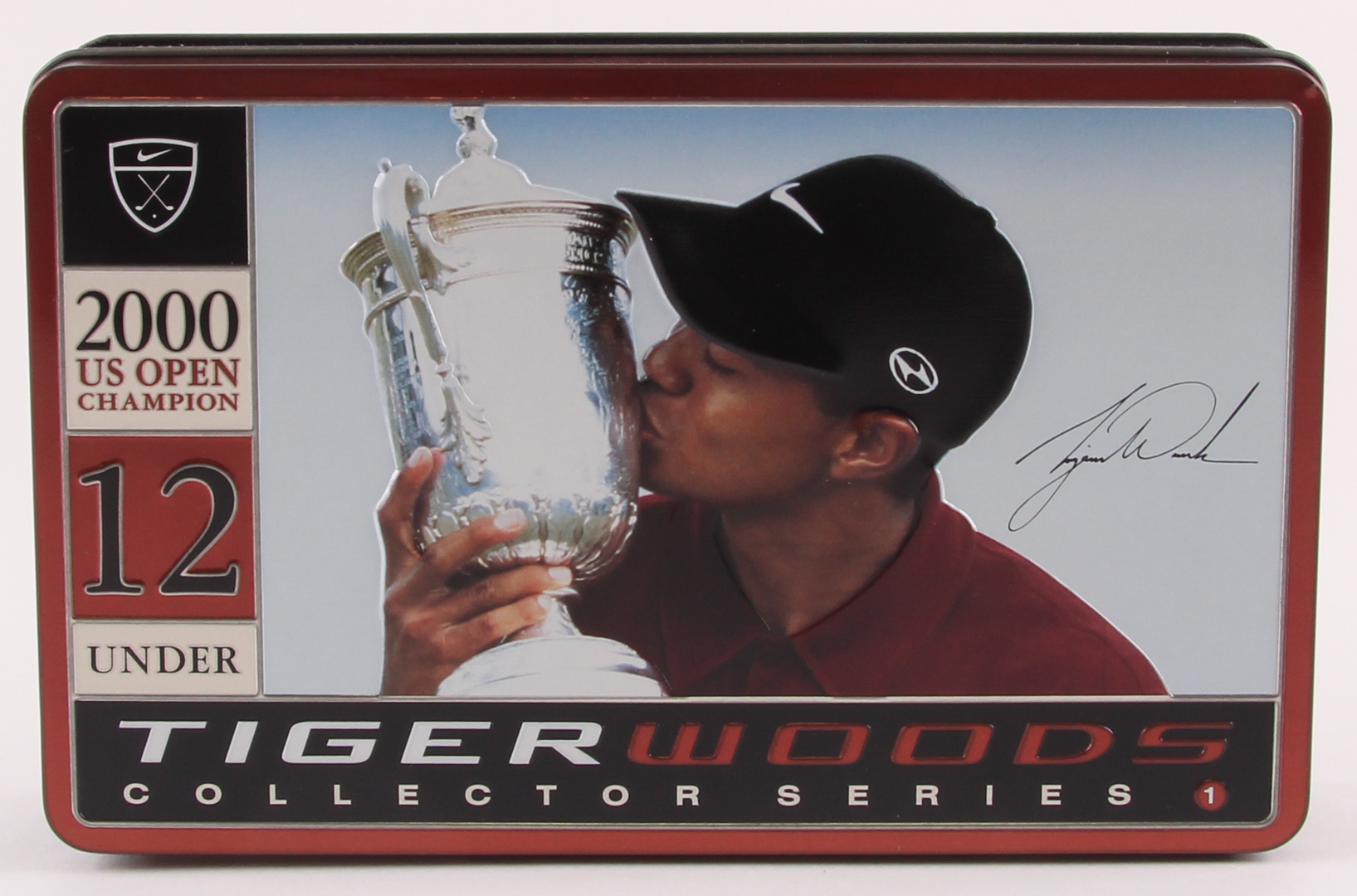 Tiger Woods 2000 U.S. Open Champion 12 Under Collector Series Golf Balls & Tin at PristineAuction.com Tiger Woods 2000 U.S. Open Champion 12 Under Collector Series Golf Balls & Tin at PristineAuction.com