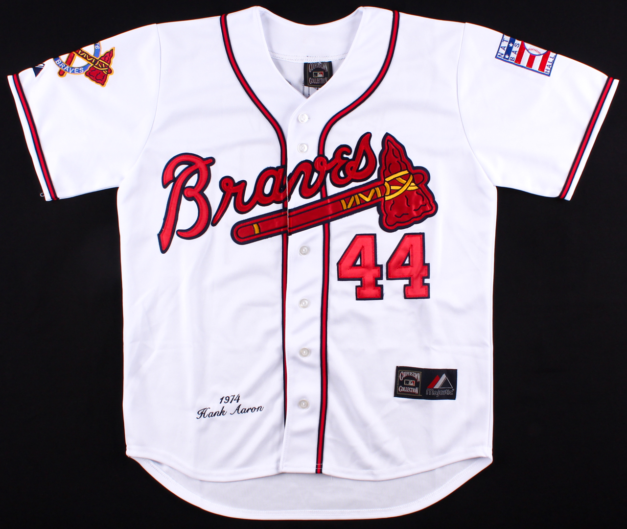 Hank Aaron Signed Braves Jersey (JSA Hologram) at PristineAuction.com Hank Aaron Signed Braves Jersey (JSA Hologram) at PristineAuction.com
