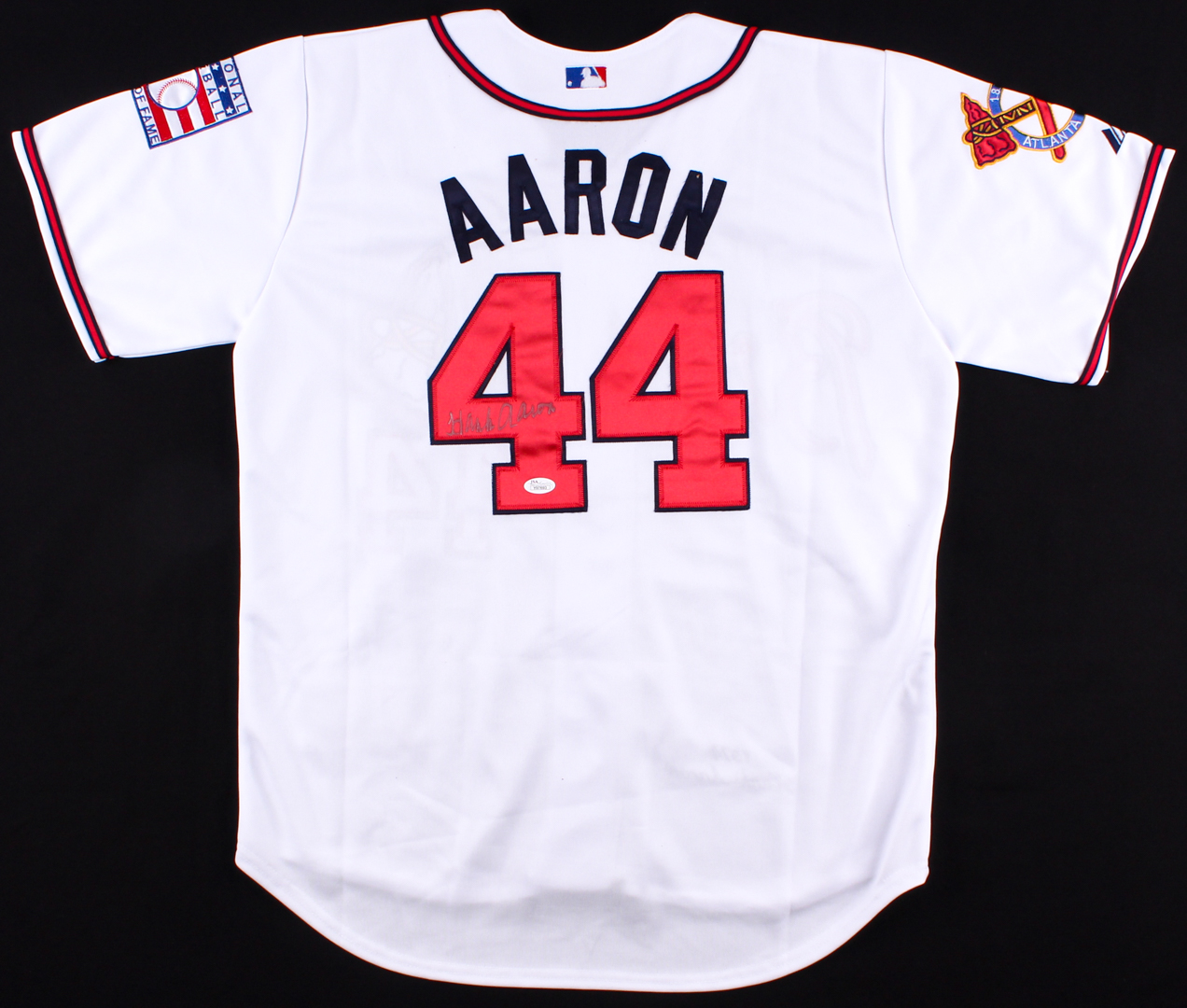 Hank Aaron Signed Braves Jersey (JSA Hologram) at PristineAuction.com Hank Aaron Signed Braves Jersey (JSA Hologram) at PristineAuction.com