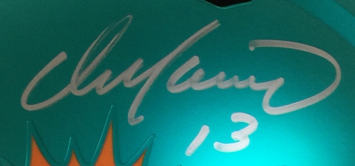 Dan Marino Signed Dolphins Blaze Full-Size Speed Helmet (TriStar Hologram) at PristineAuction.com Dan Marino Signed Dolphins Blaze Full-Size Speed Helmet (TriStar Hologram) at PristineAuction.com