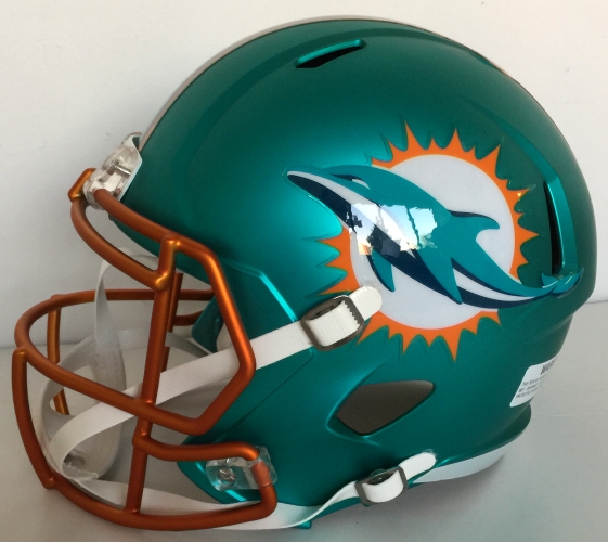 Dan Marino Signed Dolphins Blaze Full-Size Speed Helmet (TriStar Hologram) at PristineAuction.com Dan Marino Signed Dolphins Blaze Full-Size Speed Helmet (TriStar Hologram) at PristineAuction.com