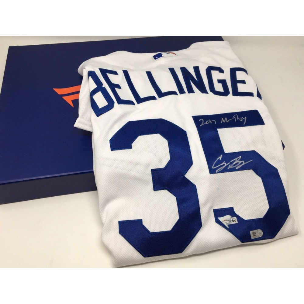 Cody Bellinger Signed Dodgers Jersey Inscribed "2017 NL ROY" (Fanatics