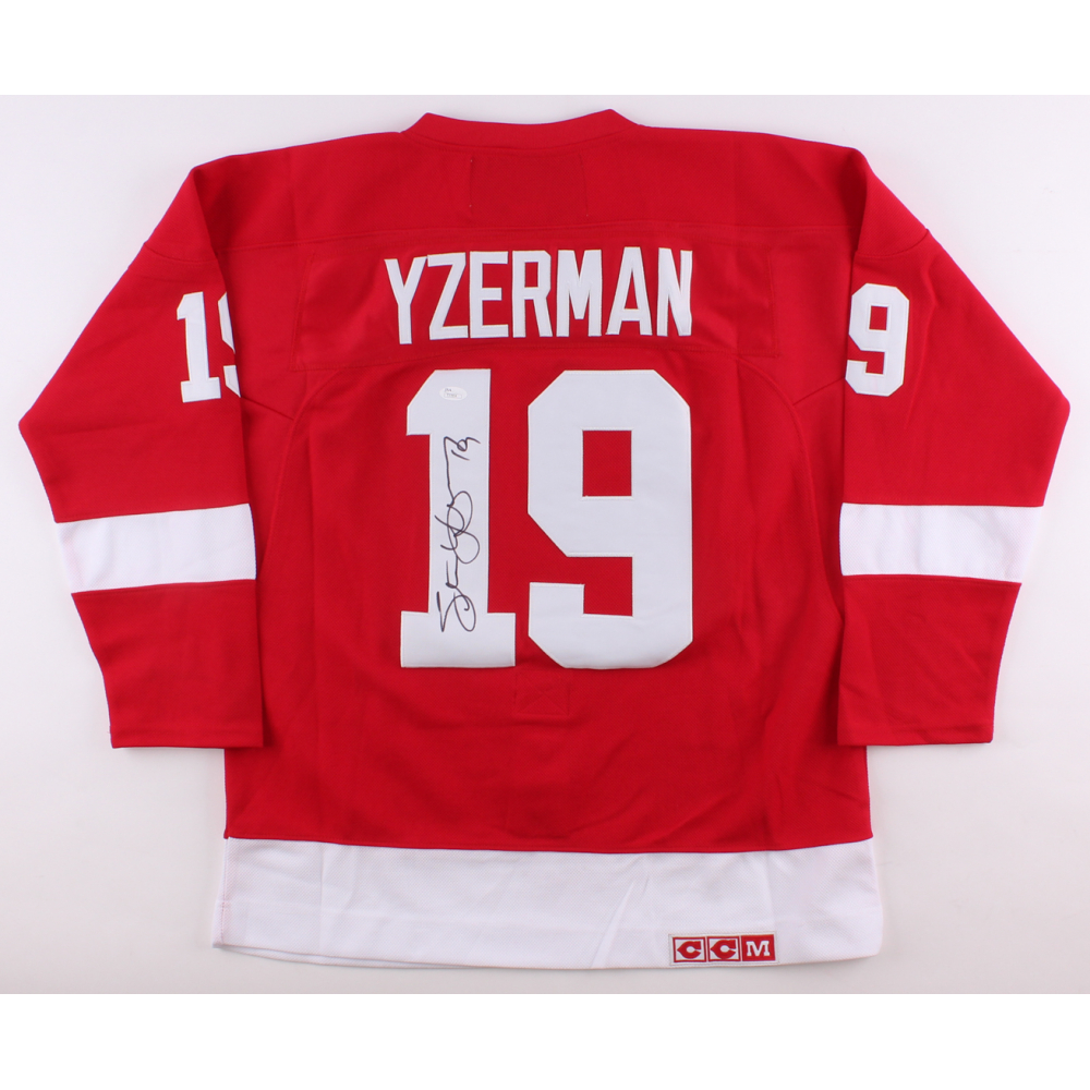Steve Yzerman Signed Red Wings Jersey (JSA COA) Pristine Auction
