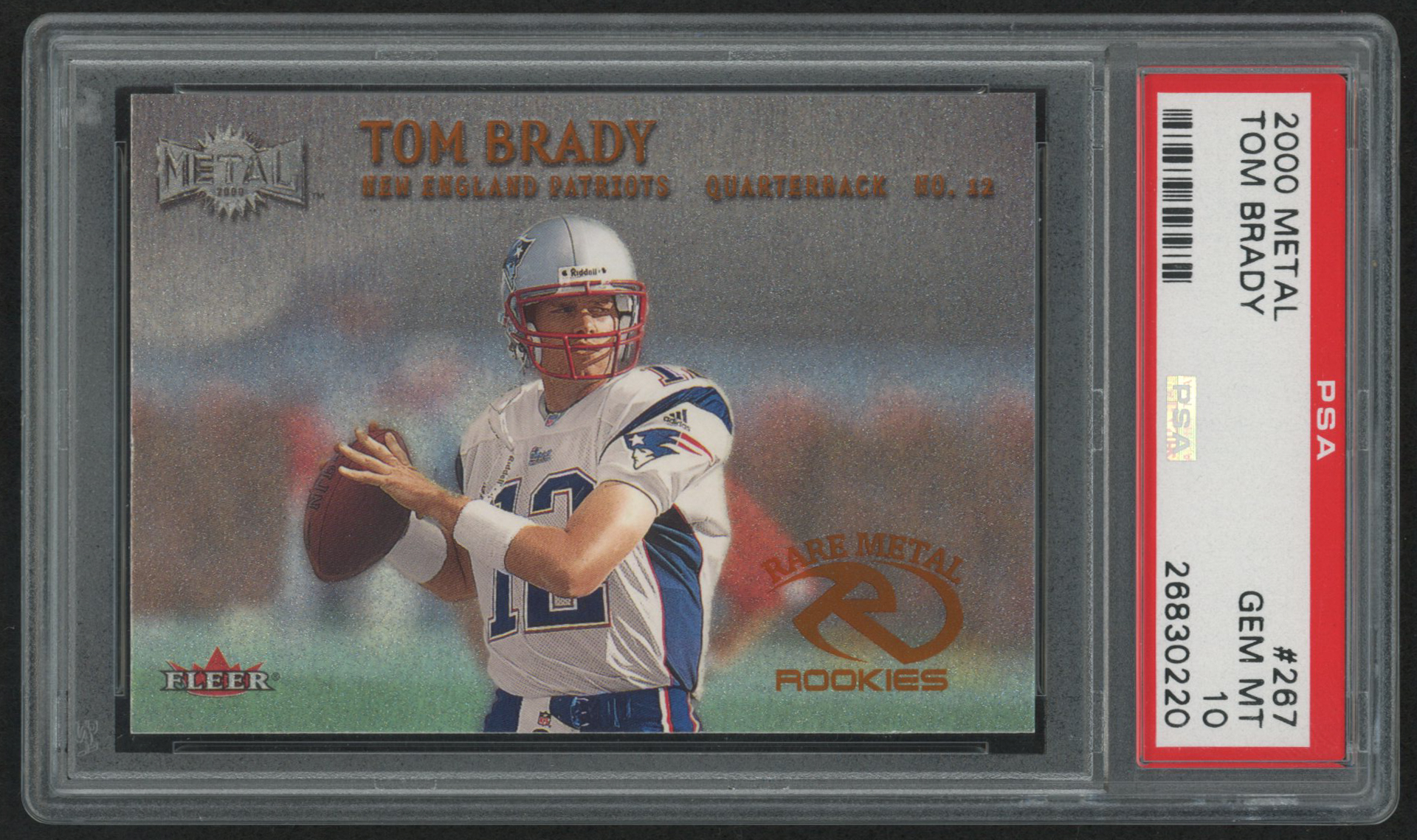 2000 Metal #267 Tom Brady RC (PSA 10) at PristineAuction.com 2000 Metal #267 Tom Brady RC (PSA 10) at PristineAuction.com