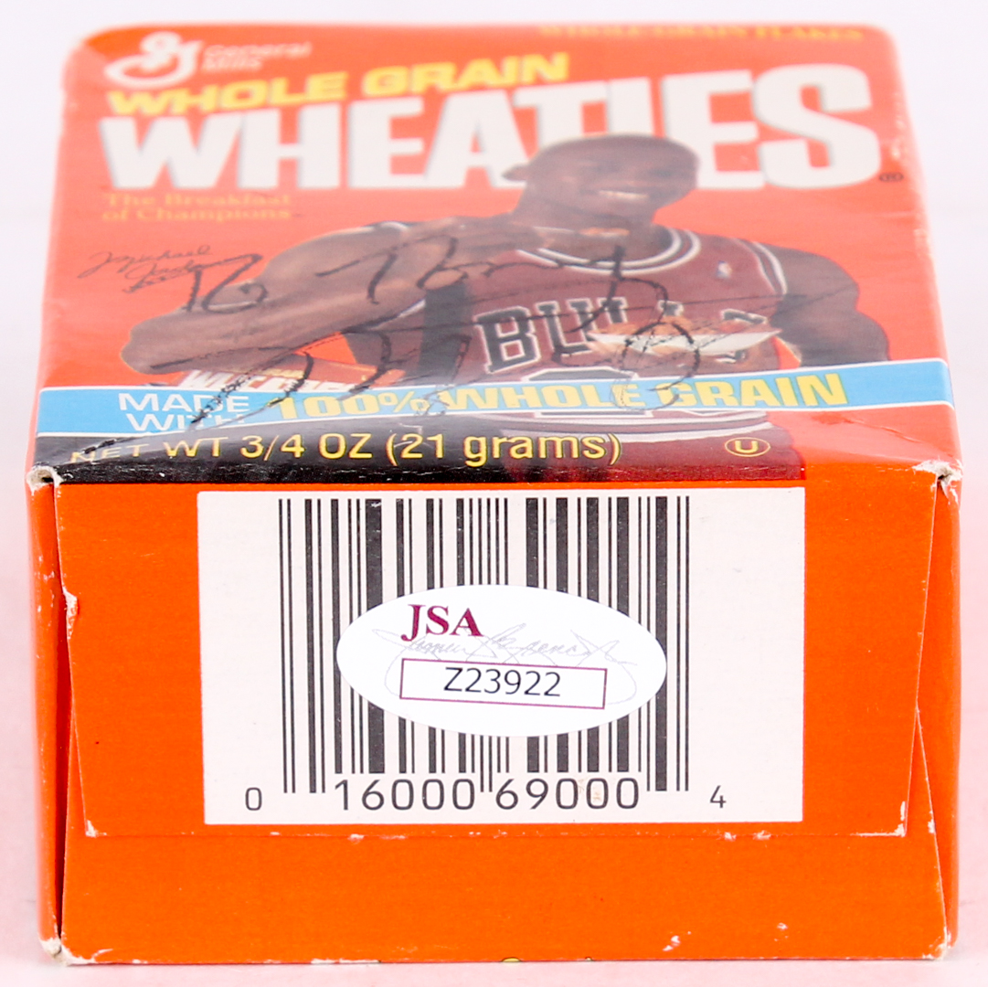 Michael Jordan Signed Mini Wheaties Cereal Box (JSA LOA) at PristineAuction.com Michael Jordan Signed Mini Wheaties Cereal Box (JSA LOA) at PristineAuction.com