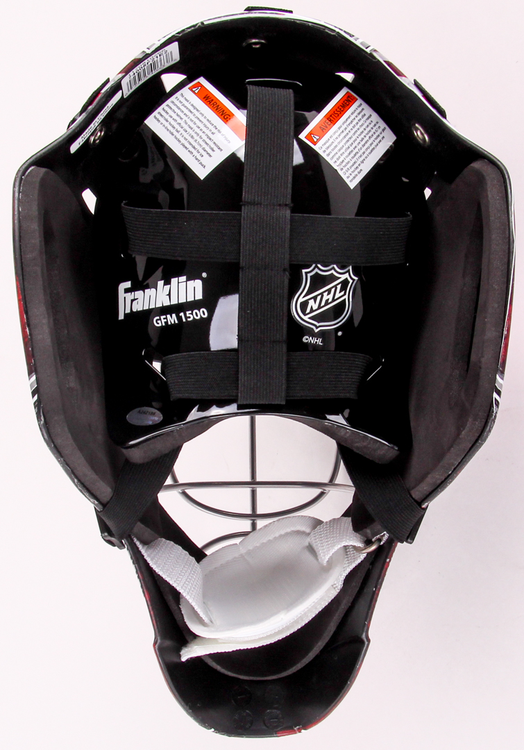 Dominik Hasek Signed Red Wings Full-Size Goalie Mask Inscribed "HOF 14" (Schwartz COA) at PristineAuction.com Dominik Hasek Signed Red Wings Full-Size Goalie Mask Inscribed "HOF 14" (Schwartz COA) at PristineAuction.com