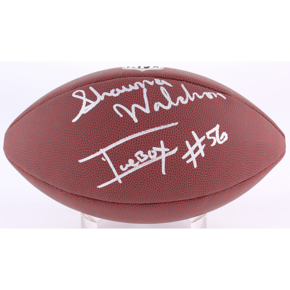 Shawna Waldron Signed Football Inscribed "Icebox" (Schwartz COA