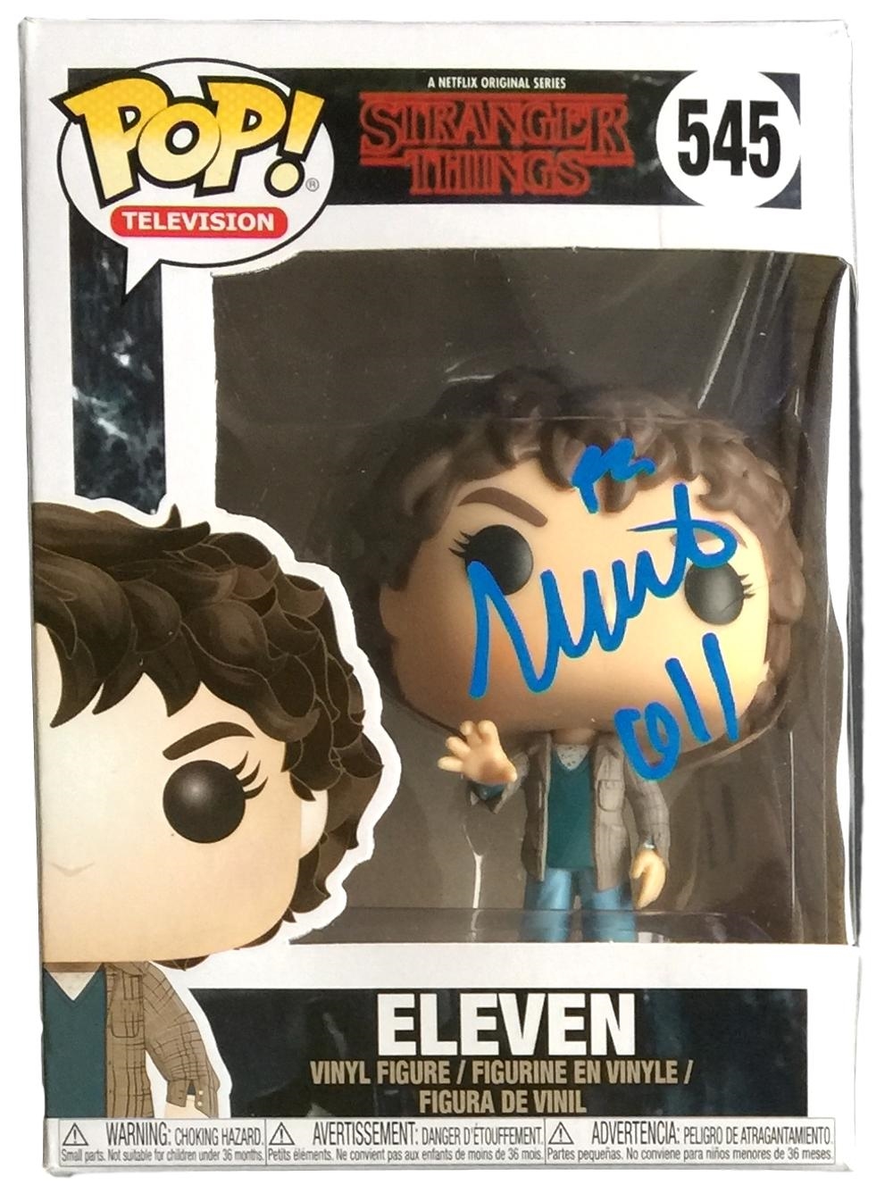 Millie Bobby Brown Signed Stranger Things "Eleven" Funko Pop Figure Inscribed "011" (JSA COA) at PristineAuction.com Millie Bobby Brown Signed Stranger Things "Eleven" Funko Pop Figure Inscribed "011" (JSA COA) at PristineAuction.com