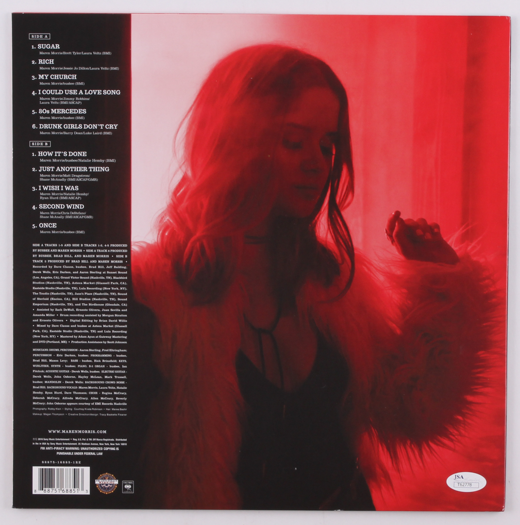 Maren Morris Signed "Hero" Vinyl Record Album (JSA COA) at PristineAuction.com Maren Morris Signed "Hero" Vinyl Record Album (JSA COA) at PristineAuction.com