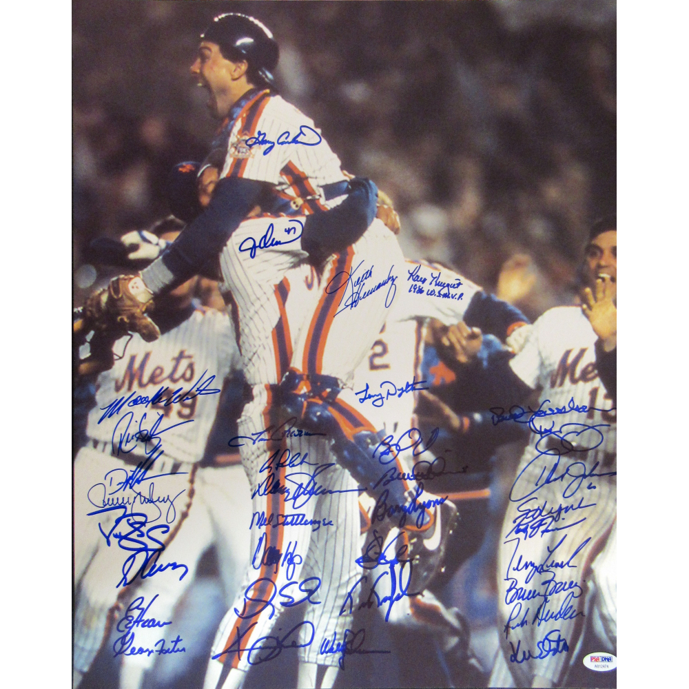 1986 Mets 16x20 Photo Team-Signed by (35) with Gary Carter, Jesse ...